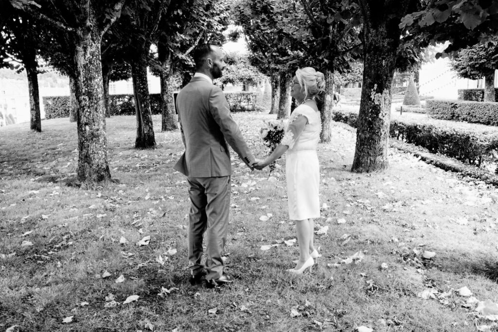 Photo mariage noir et blanc